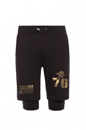 Double-layered shorts with tiger, zdjęcie 1 Double-layered shorts with tiger od Plein Sport